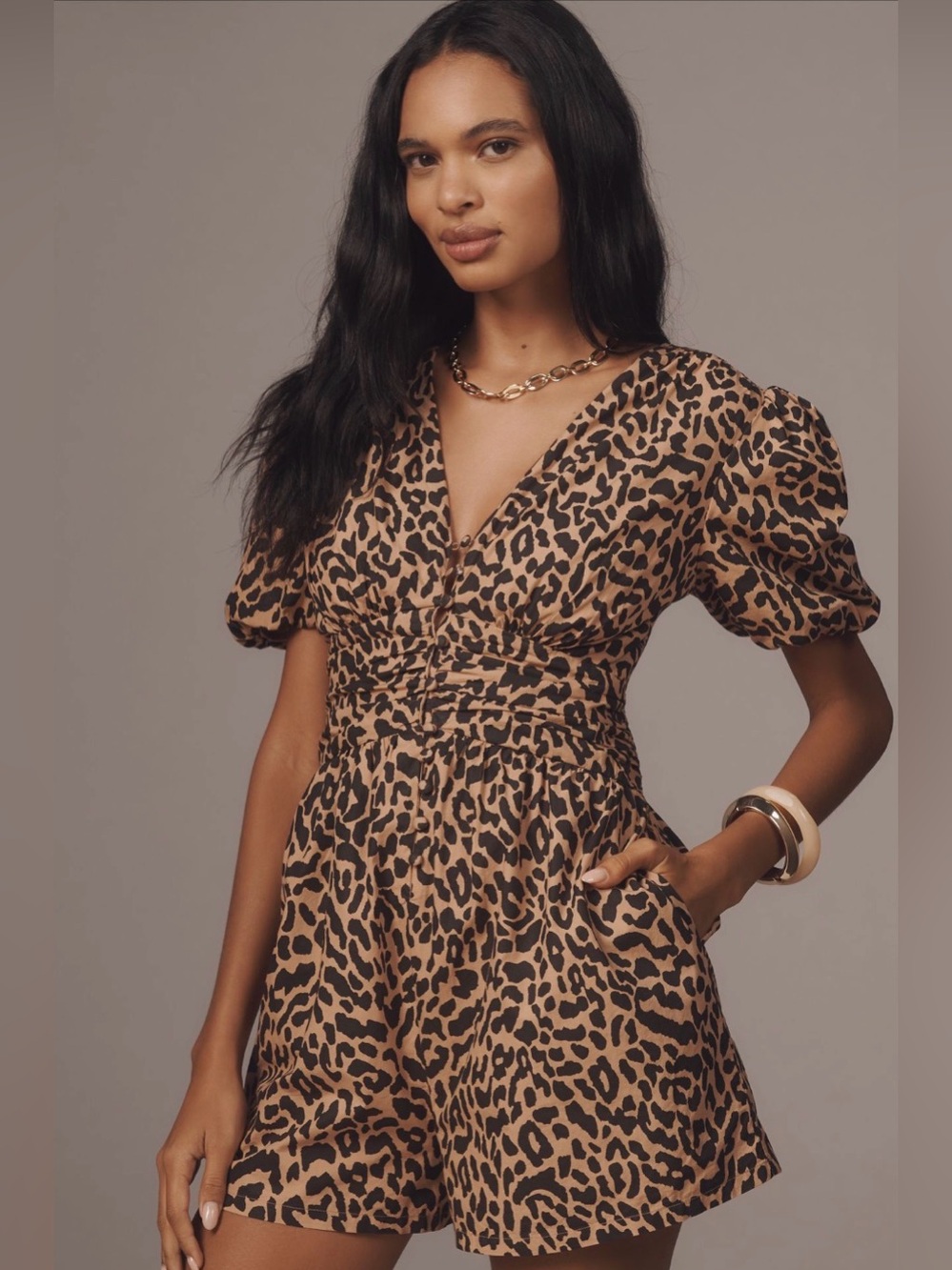 The Katerina Button-Front Romper